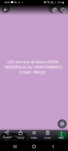 SERVIÇOS DE limpeza