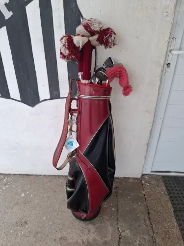 ? Kit Golfe Antigo Coleção Mizuno Gold Medal Madeiras Persimmon Raro<br>