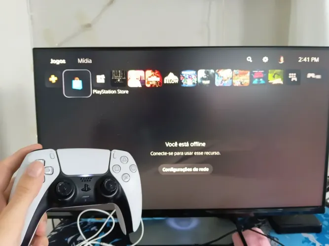 Ps5 1tb com controle dualsense funcionando perfeitamente