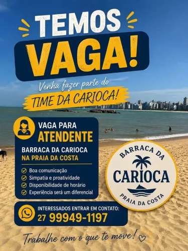 Atendente masculino e feminino
