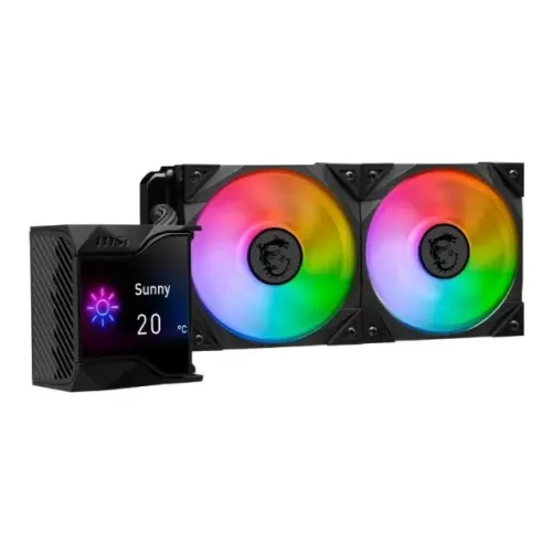 Water Cooler MSI MPG Coreliquid D240, ARGB, 240mm, AMD/Intel, Preto - MPG CORELIQUID D240