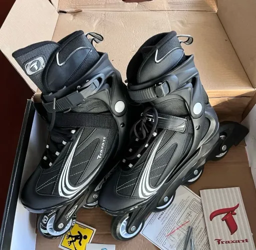 patins traxart faster preto. tamanho 42-43