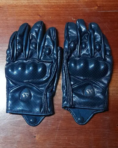 Luvas de couro novas - moto