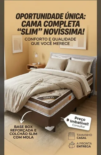 Cama box. Promoção