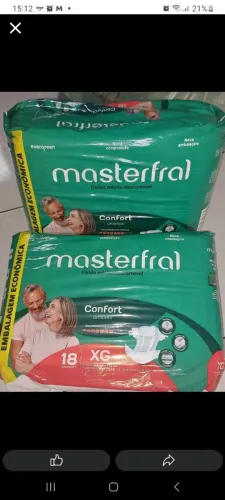 Fralda adulta 4 pacotes por 130