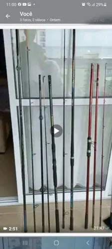 Varas e Molinetes de Pesca