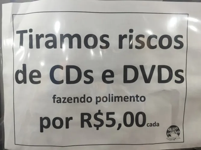 Tiramos riscos de cds fazemos polimento em cd de jogos música Xbox CD-ROM PlayStation 