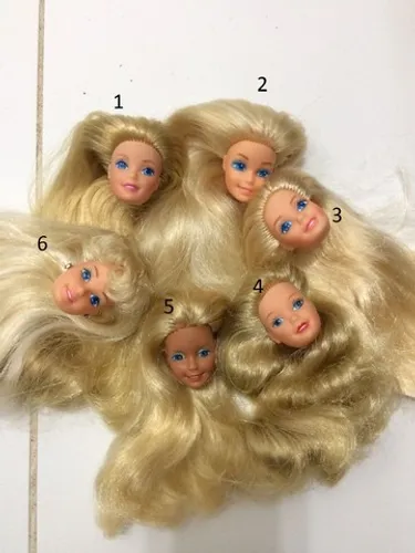 Cabeças de Barbie Estrela num 2, 3 e 6 disponíveis.
