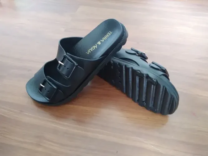chinelo birkem terra e água preto confort com regulagem 35<br>- entrego 
