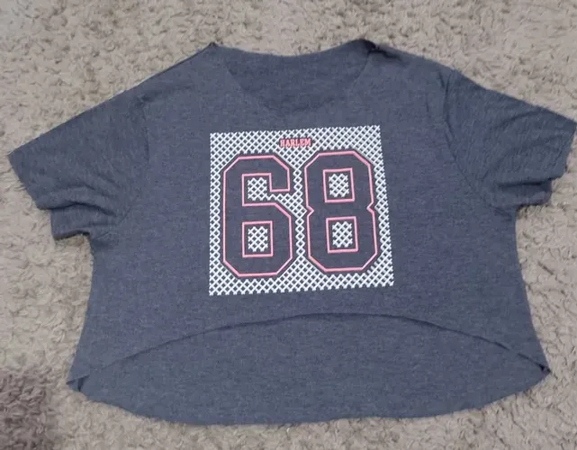 camiseta cropped feminina para academia - tamanho M