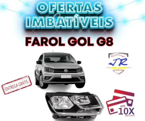 Farol Gol G8 Foco Duplo