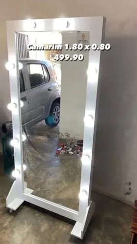 Espelho camarim com luzes 