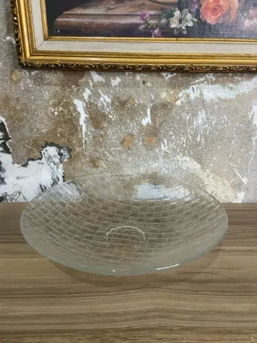 Antigo Centro de Mesa Fruteira Vintage Libbey Glass | Antiguidades