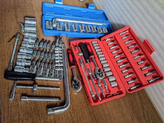 (R$100 no Pix) 2 Maletas Novas - Maleta 46pçs + Maleta Nova 10pçs