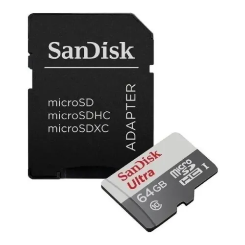 Cartão de Memória MicroSD Sandisk 64 GB Classe 10 Ultra Original