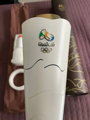 Tocha olímpica Rio 2016 - Única Completa do Brasil