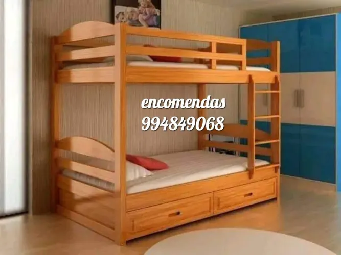 Beliche solteiro com gavetas 