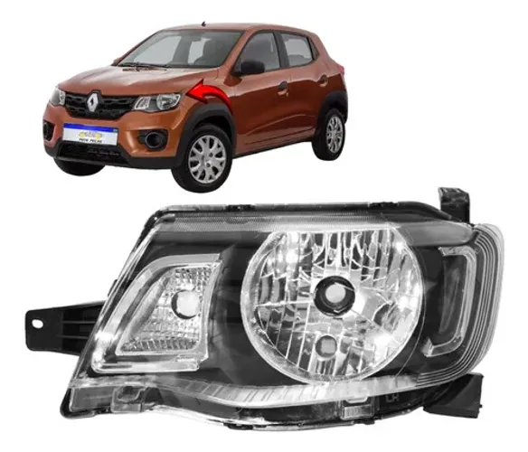 Farol Renault Kwid 2017 2018 2019 2020 2021 L.e Novo  