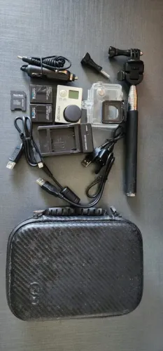Go Pro Hero 3+ e acessórios