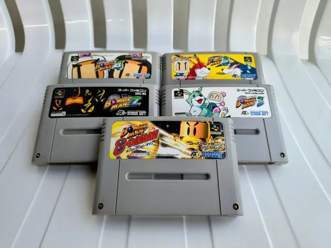 Jogos Super Nintendo Bomberman - Coleção Completa