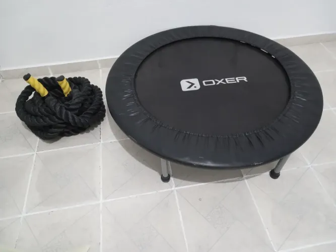 Dobradinha cama elástica e corda naval por um único valor