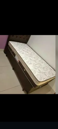 Cama Box Solteiro com Colchão molas ensacadas 