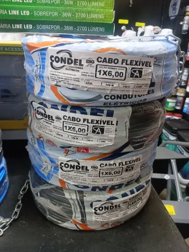 CABO FLEXÍVEL CONDEL 6,00MM - SEGURANÇA E QUALIDADE GARANTIDA