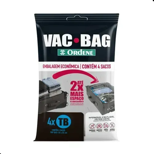 Saco A Vácuo Vac Bag Trip Ordene 60Cm X 40Cm Com 4 Unidades