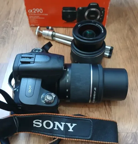 Câmera Sony Aplha 290 mais lente extra Sony DT 55-200, 