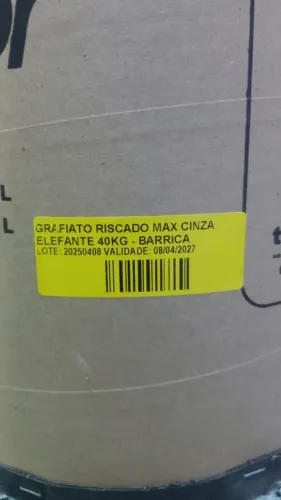 BARRICA DE GRAFIATO RISCADO CINZA ELEFANTE