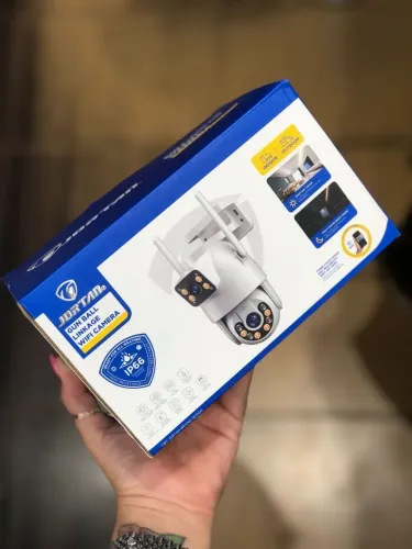 Câmera Wi-Fi de Segurança duas lentes com Visão Noturna - JORTAN