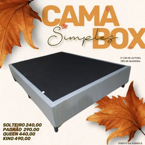 Cama Box Simples - Direto da Fábrica