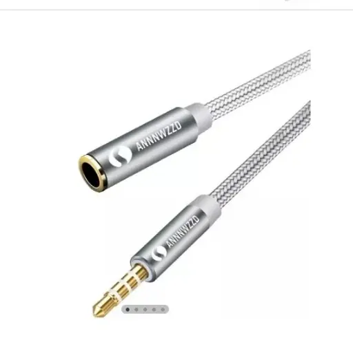 Cabo de Extensão de áudio 3.5mm para Conectar Auxiliar para computador e Celular
