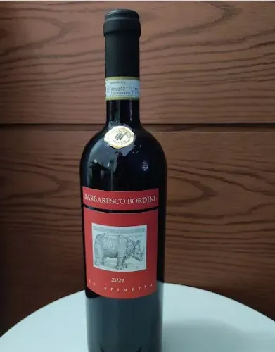 Vinho italiano Barbaresco Bordini 2021, excelente preço