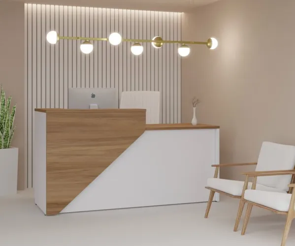 Balcão de Recepção Moderno - Design Elegante