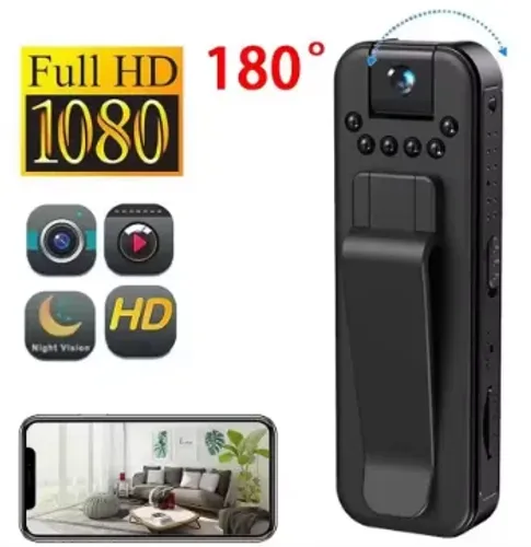 Miini Câmera Espiã Pequena Com Bateria Gravador Vigilância visão Noturna 1080p z1336