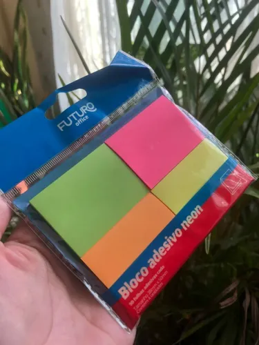 BLOCO ADESIVO POST-IT COM 4 CORES