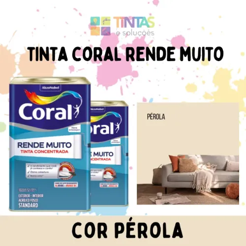 Tinta Coral Rende Muito Pérola