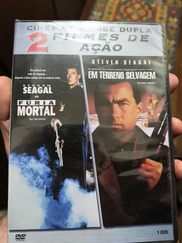 Dvd 2 filmes de ação / fúria mortal / em terreno selvagem (lacrado)