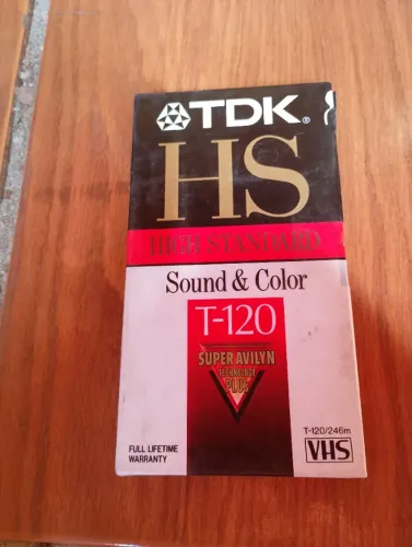 Fita VHS TDK HS T-120 virgem  Lacrada 