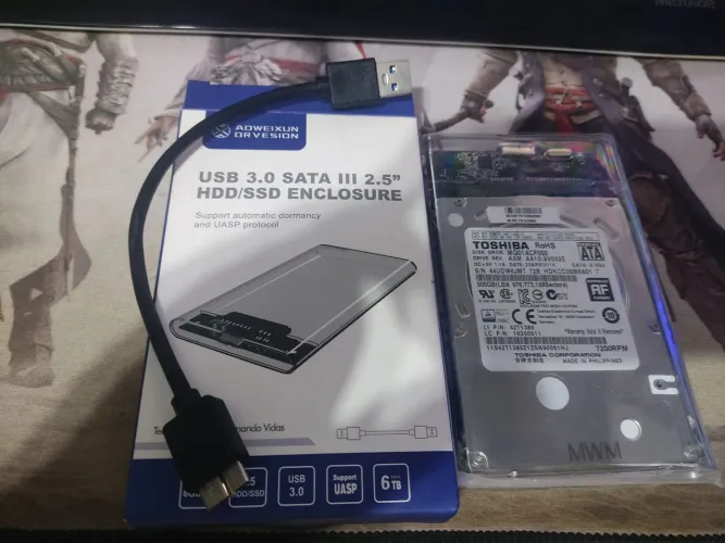 HD externo 500gb 2.5'' USB