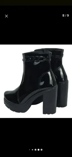 Bota feminina verniz NOVA tamanho 36