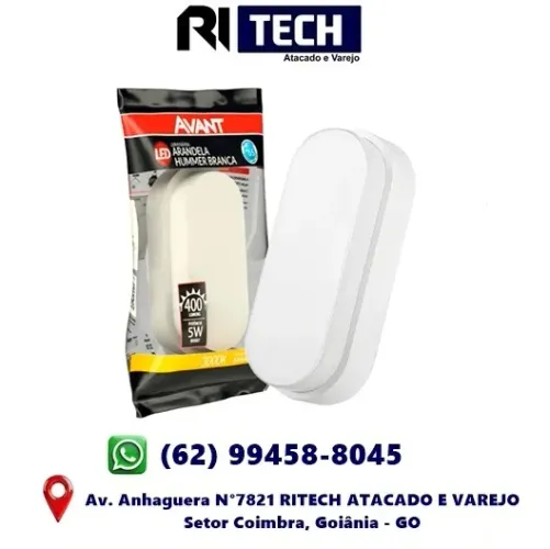 Arandela Led 5w Branca IP65 3000K Hummer Evo Avant Bivolt 400 Lumens Amarela0