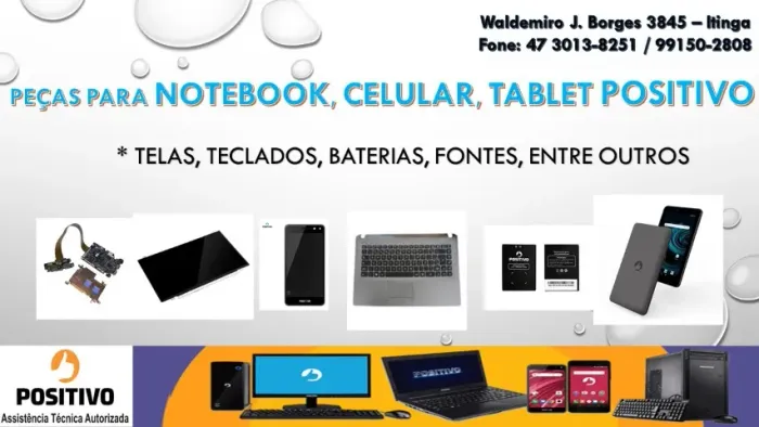 Positivo, Infinix, Vaio Reparo peças