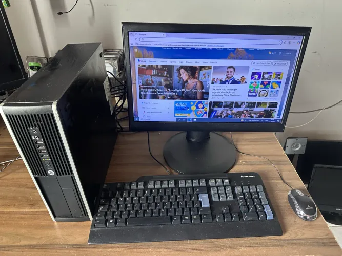 Computador hp i3 top alto desempenho para empresas tela 19 