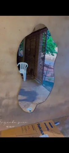 Espelho Decorativo em Formato de Nuvem- orgânico 