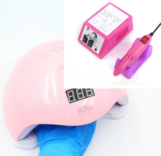 Lâmpada UV LED para Unhas 48W Sioux +  Lixadeira Motor Unha Elétrica Profissional  