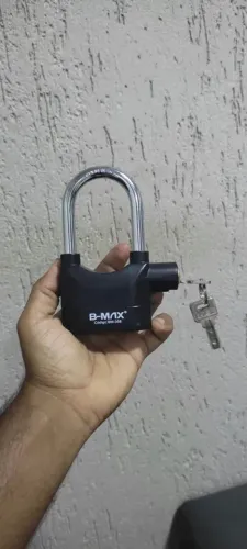 Cadeado com Alarme de Segurança Antifurto - Novo