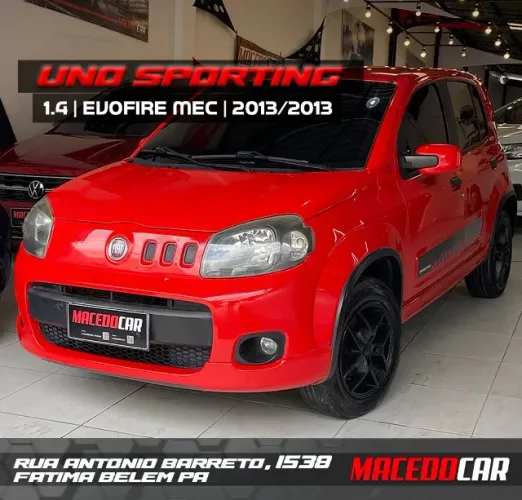 Fiat Uno Sporting 1.4 EVO Fire Flex 8V 4P 2013 Macedo Car