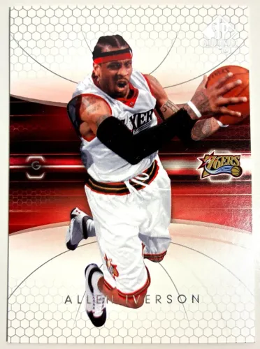 Allen Iverson Premium Foto e Design Incríveis 2005 Card NBA Basquete Coleção 76ers